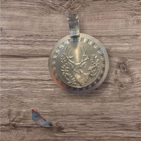 Vintage German Crystal Glass Beer Stein w/ Pewter Lid Set of 2 - Picture 3 of 14